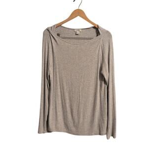 Sundance Long Sleeve Top Size XL Gray